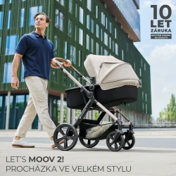Kombinovaný kočárek Moov 2 Air 3v1 Pure Black