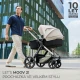 Kombinovaný kočárek Moov 2 Air 3v1 Pure Black Kinderkraft KSMOOV02BLK0000