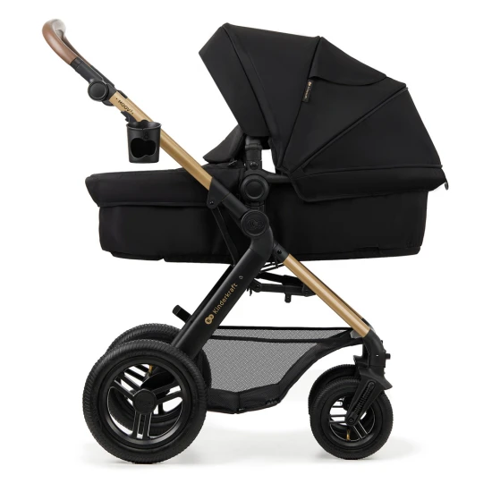 Kombinovaný kočárek Moov 2 Air 3v1 Pure Black Kinderkraft KSMOOV02BLK0000