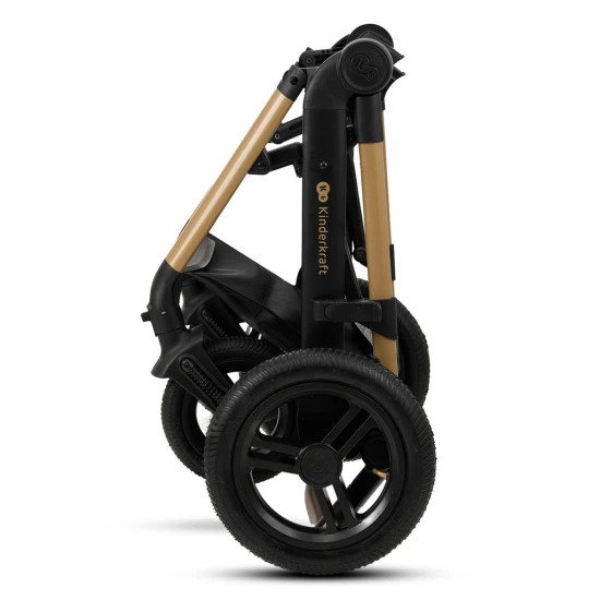 Kombinovaný kočárek Moov 2 Air 3v1 Pure Black Kinderkraft KSMOOV02BLK0000
