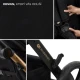 Kombinovaný kočárek Moov 2 Air 3v1 Pure Black Kinderkraft KSMOOV02BLK0000