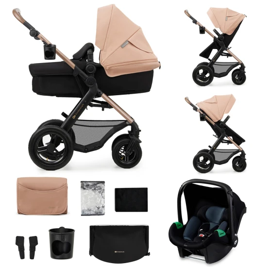Kombinovaný kočárek Moov 2 Air 3v1 Sand Beige Kinderkraft KSMOOV02BEG0000