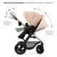 Kombinovaný kočárek Moov 2 Air 3v1 Sand Beige Kinderkraft KSMOOV02BEG0000