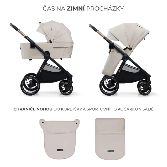 Kombinovaný kočárek Nea 2 2v1 Beige Kinderkraft KSNEA002BEG2000