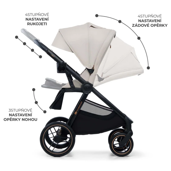 Kombinovaný kočárek Nea 2 2v1 Beige Kinderkraft KSNEA002BEG2000