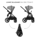 Kombinovaný kočárek Nea 2 2v1 Lunar Black Bizuu Kinderkraft KSNEA002BLKBI00
