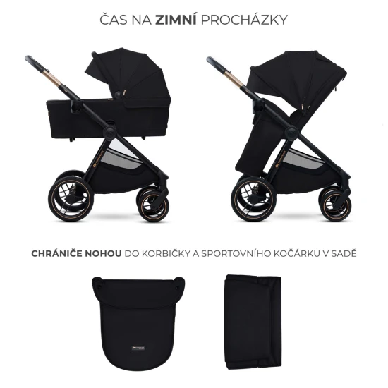 Kombinovaný kočárek Nea 2 2v1 Midnigth Black Kombinovaný kočárek Nea 2 2v1 Midnigth Black Kinderkraft KSNEA002BLK2000