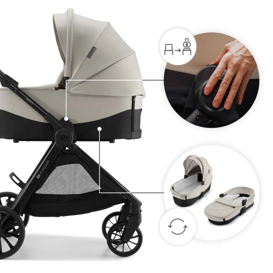 Kombinovaný kočárek Vesto 2 3v1 Beige Kinderkraft KSVEST02BEG3000