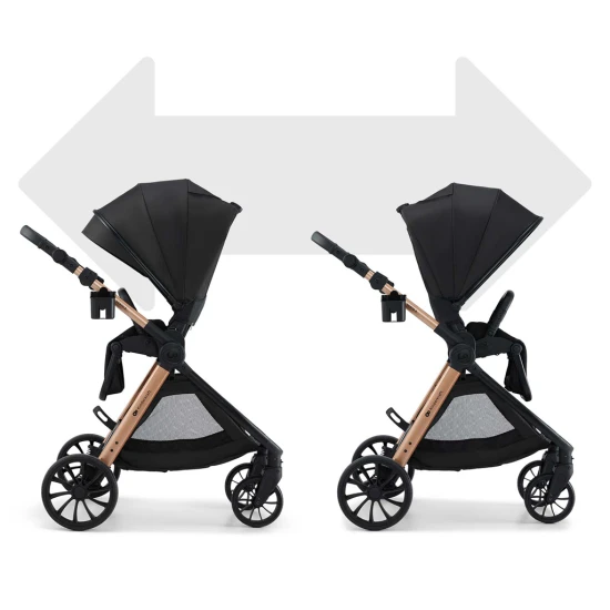 Kombinovaný kočárek Vesto 2 3v1 Black Kinderkraft KSVEST02BLK3000