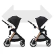 Kombinovaný kočárek Vesto 2 3v1 Black Kinderkraft KSVEST02BLK3000