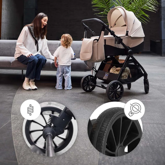 Kombinovaný kočárek Vesto 2 3v1 Grey Kinderkraft KSVEST02GRY3000