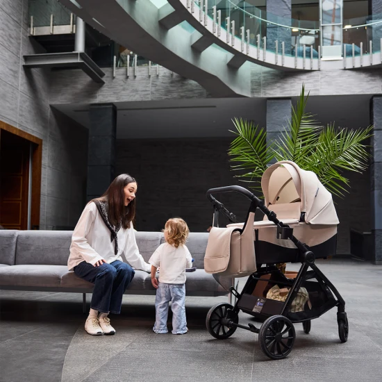 Kombinovaný kočárek Vesto 2 3v1 Grey Kinderkraft KSVEST02GRY3000