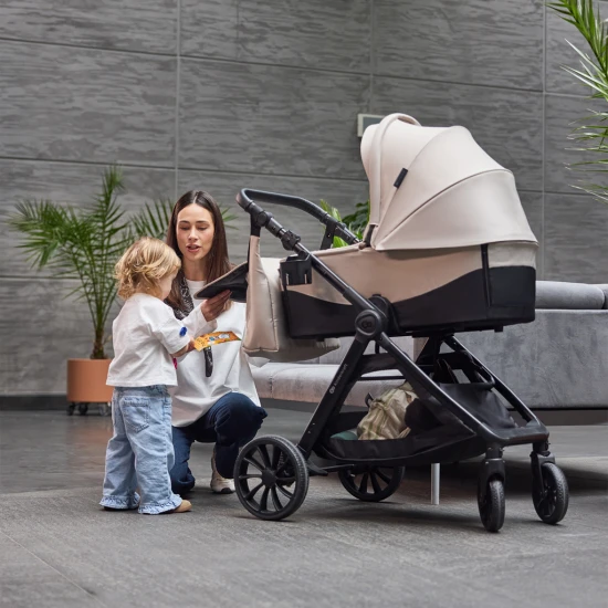 Kombinovaný kočárek Vesto 2 3v1 Grey Kinderkraft KSVEST02GRY3000