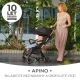 Sportovní kočárek Apino Raven black Kinderkraft KSAPIN00BLK0000