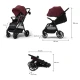 Sportovní kočárek Grande 2 Dark Ruby Kinderkraft KSGRAN02BRG0000
