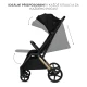 Sportovní kočárek Loom Black Kinderkraft KSLOOM00BLK0000