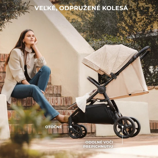 Sportovní kočárek Mitzy Dune Whisper Bizuu Kinderkraft KSMITZ00BEGBI00