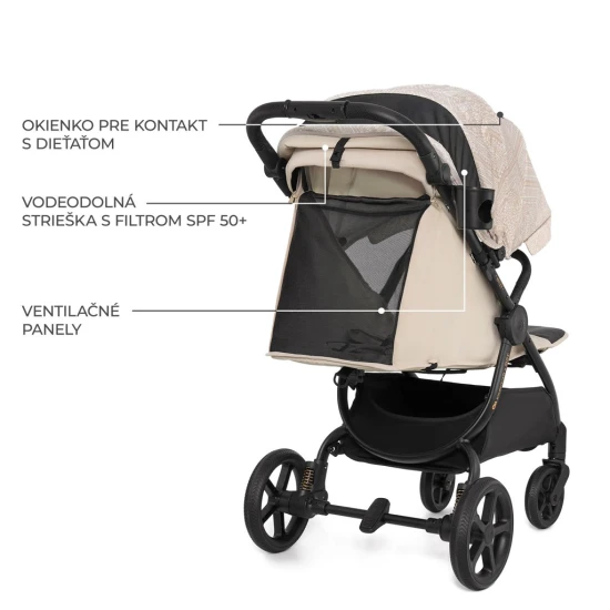 Sportovní kočárek Mitzy Dune Whisper Bizuu Kinderkraft KSMITZ00BEGBI00