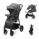 Sportovní kočárek Trig 3 Tray Granite Grey Kinderkraft KSTRIG03GRY000T