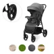 Sportovní kočárek Trig 3 Tray Granite Grey Kinderkraft KSTRIG03GRY000T