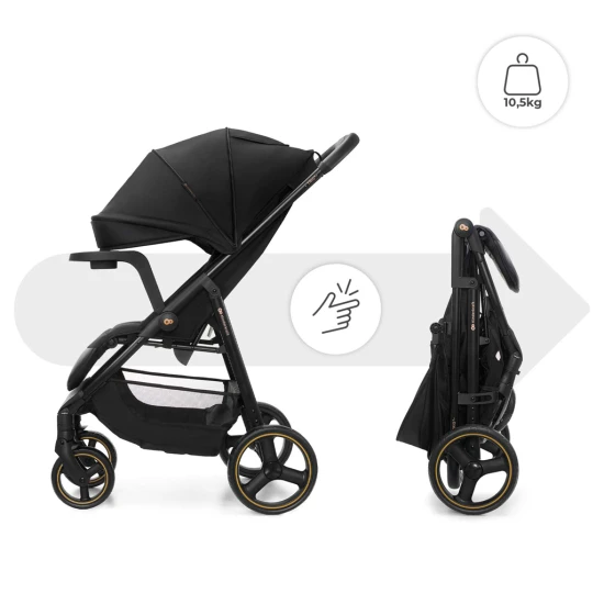 Sportovní kočárek Trig 3 Tray Onyx Black Kinderkraft KSTRIG03BLK000T