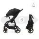 Sportovní kočárek Trig 3 Tray Onyx Black Kinderkraft KSTRIG03BLK000T
