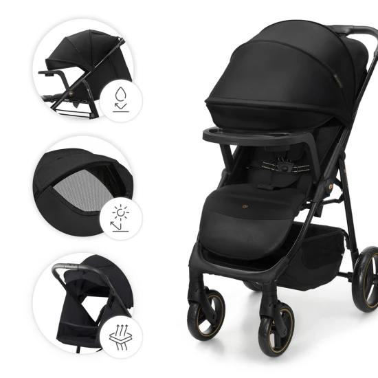 Sportovní kočárek Trig 3 Tray Onyx Black Kinderkraft KSTRIG03BLK000T