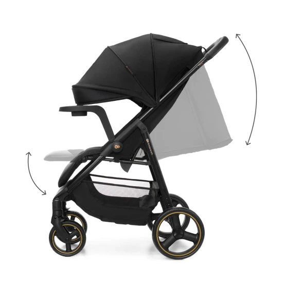 Sportovní kočárek Trig 3 Tray Onyx Black Kinderkraft KSTRIG03BLK000T