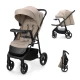 Sportovní kočárek Trig 3 Tray Stone Beige Kinderkraft KSTRIG03BEG000T