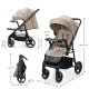 Sportovní kočárek Trig 3 Tray Stone Beige Kinderkraft KSTRIG03BEG000T
