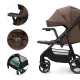 Sportovní kočárek Trig 3 Tray Velvet Mocca Kinderkraft KSTRIG03BRW000T