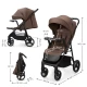 Sportovní kočárek Trig 3 Tray Velvet Mocca Kinderkraft KSTRIG03BRW000T