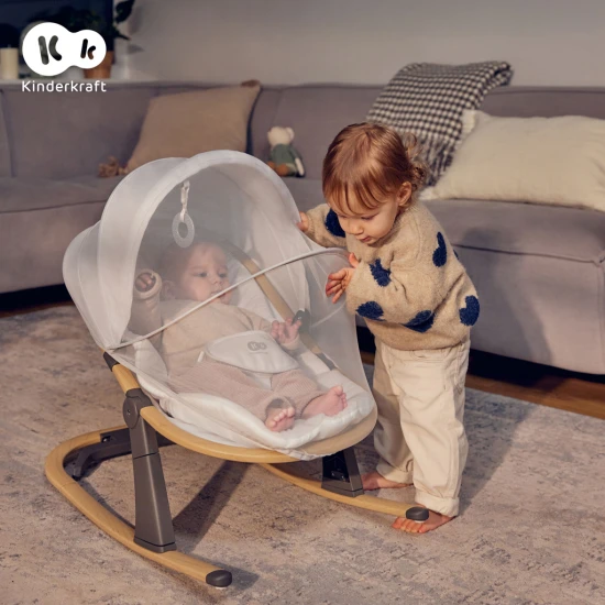 Lehátko Elsu Grey, do 9 kg Kinderkraft KBELSU00GRY0000