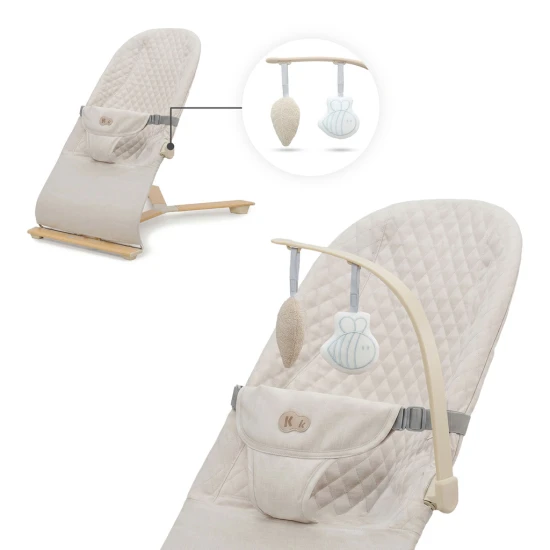 Houpavé lehátko Mimi Beige wood, do 9 kg Kinderkraft KBMIMI00WOD0000