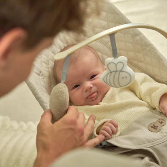 Houpavé lehátko Mimi Light grey, do 9 kg Kinderkraft KBMIMI00LGR0000
