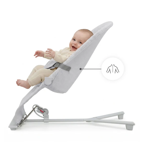 Houpavé lehátko Mimi Light grey, do 9 kg Kinderkraft KBMIMI00LGR0000