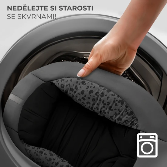Houpavé lehátko s melodií 2v1 Lumi, do 9 kg, Premium Dark Grey Kinderkraft KBLUMI02DGR0000