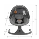 Houpavé lehátko s melodií 2v1 Lumi, do 9 kg, Premium Dark Grey Kinderkraft KBLUMI02DGR0000