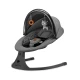 Houpavé lehátko s melodií 2v1 Lumi, do 9 kg, Premium Dark Grey Kinderkraft KBLUMI02DGR0000