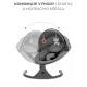 Houpavé lehátko s melodií 2v1 Lumi, do 9 kg, Premium Dark Grey Kinderkraft KBLUMI02DGR0000