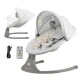 Houpavé lehátko s melodií 2v1 Lumi, do 9 kg, Premium Light Grey Kinderkraft KBLUMI02LGR0000