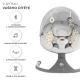 Houpavé lehátko s melodií 2v1 Lumi, do 9 kg, Premium Light Grey Kinderkraft KBLUMI02LGR0000
