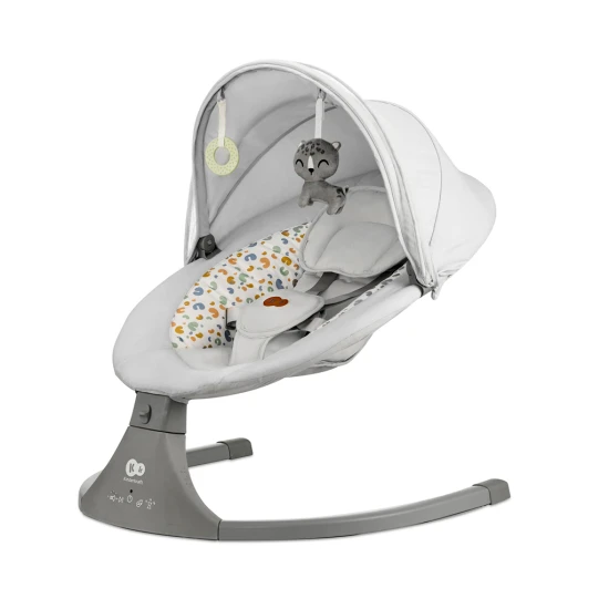 Houpavé lehátko s melodií 2v1 Lumi, do 9 kg, Premium Light Grey Kinderkraft KBLUMI02LGR0000