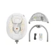 Houpavé lehátko s melodií 2v1 Lumi, do 9 kg, Premium Light Grey Kinderkraft KBLUMI02LGR0000