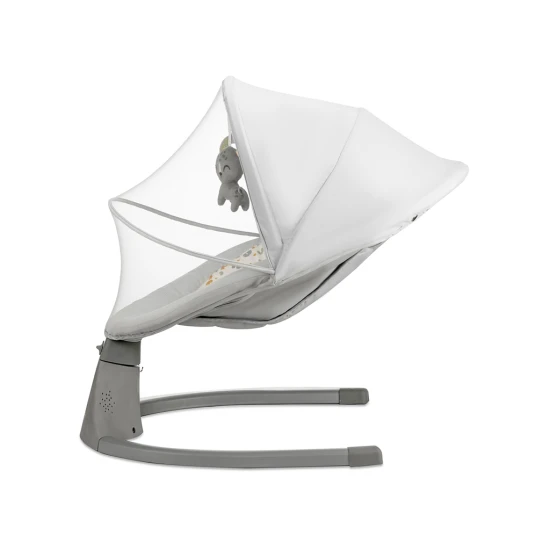 Houpavé lehátko s melodií 2v1 Lumi, do 9 kg, Premium Light Grey Kinderkraft KBLUMI02LGR0000
