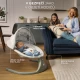 Houpavé lehátko s melodií 2v1 Lumi, do 9 kg, Premium Light Grey Kinderkraft KBLUMI02LGR0000