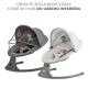 Houpavé lehátko s melodií 2v1 Lumi, do 9 kg, Premium Light Grey Kinderkraft KBLUMI02LGR0000