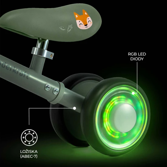 Odrážedlo Cutie Flash Green Kinderkraft KRCUFL00GRE0000
