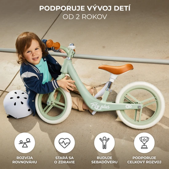 Odrážedlo Fly Plus Powder pink Kinderkraft KRFLPL00PNK0000