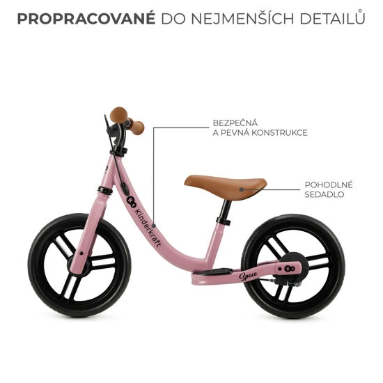 Odrážedlo Space Deep Dark pink Kinderkraft KRSPAC23PNK0000